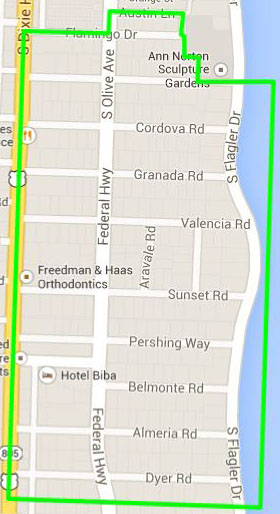 west palm beach neighborhood map
